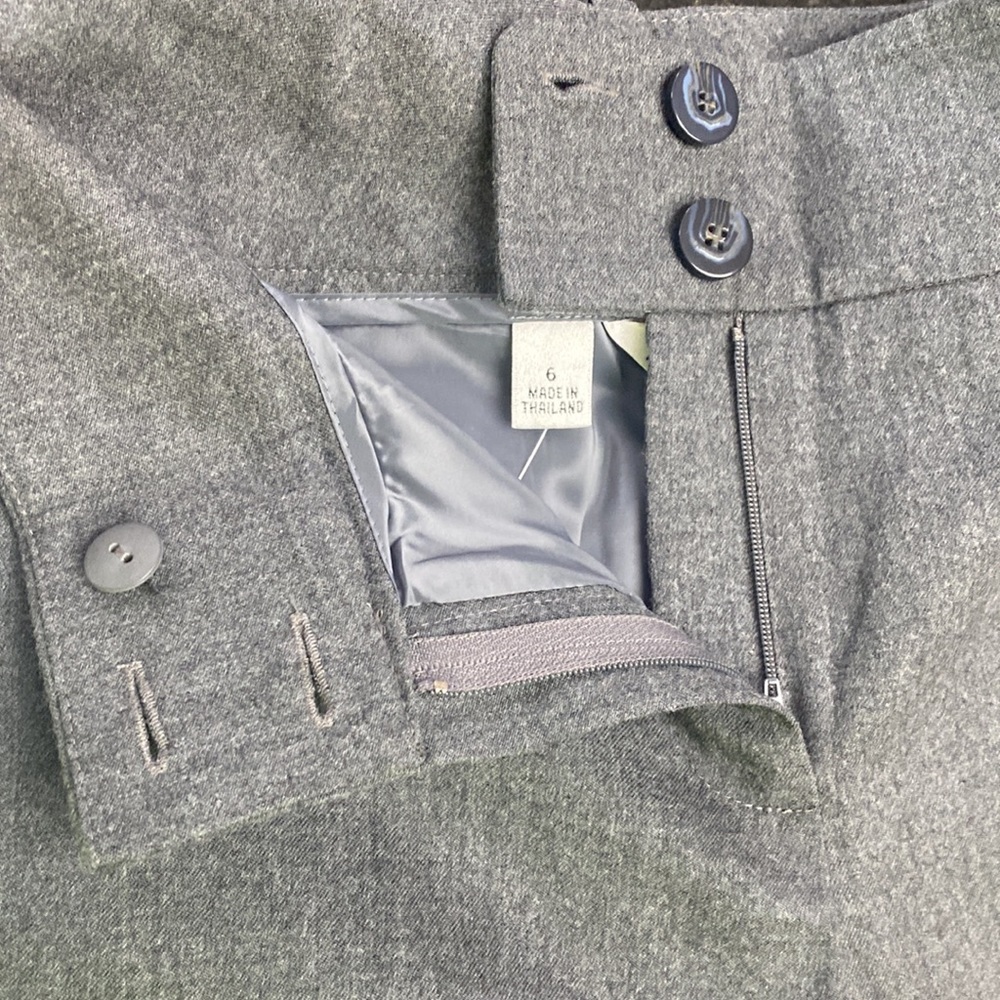 Talbots dark gray wool dress pants trousers size 6P - Picture 4 of 7